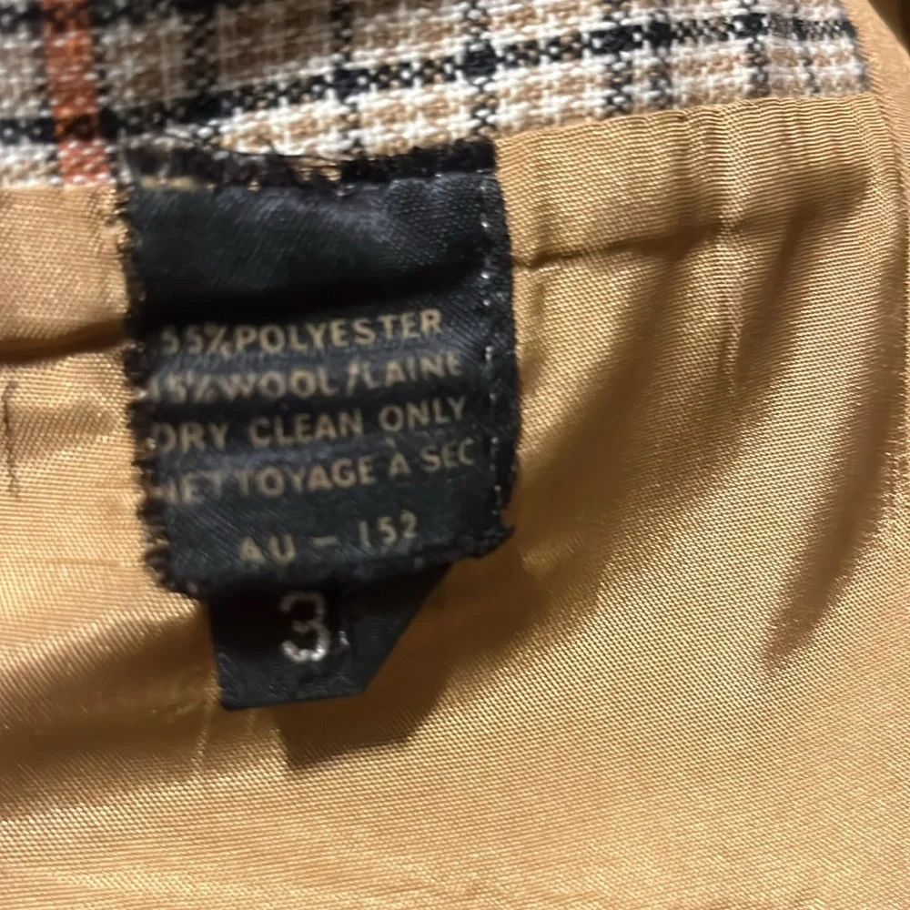 Vintage Park Row Plaid Blazer